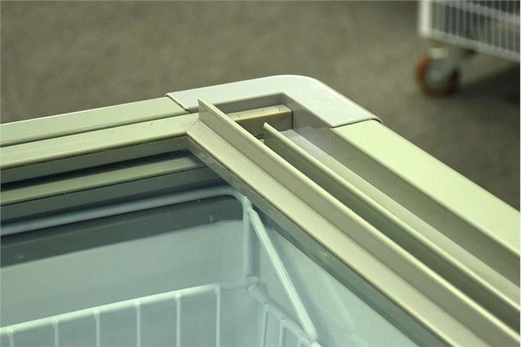 Sliding Flat Door Open Display Fridge