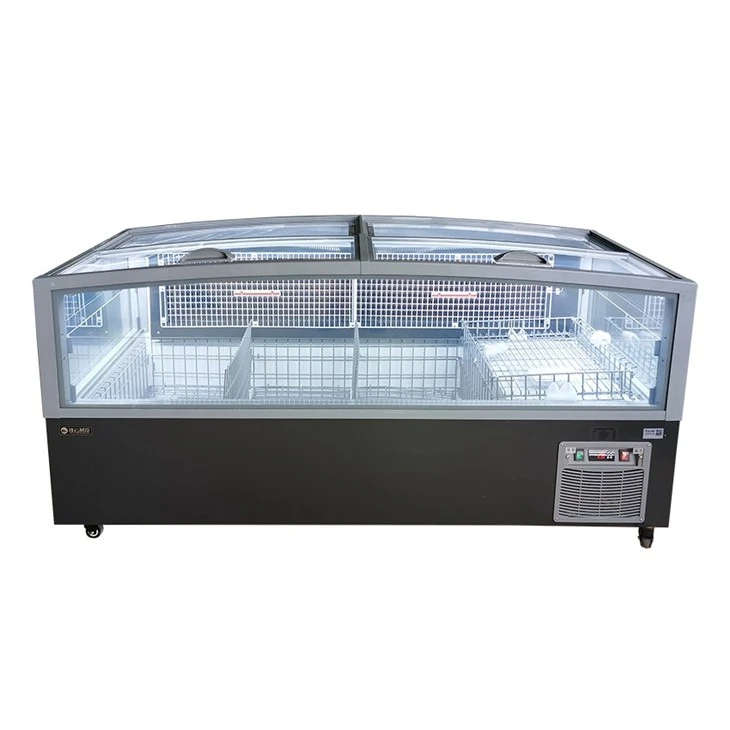 	Glass Top Island Freezer